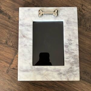 Marble pet photo frame